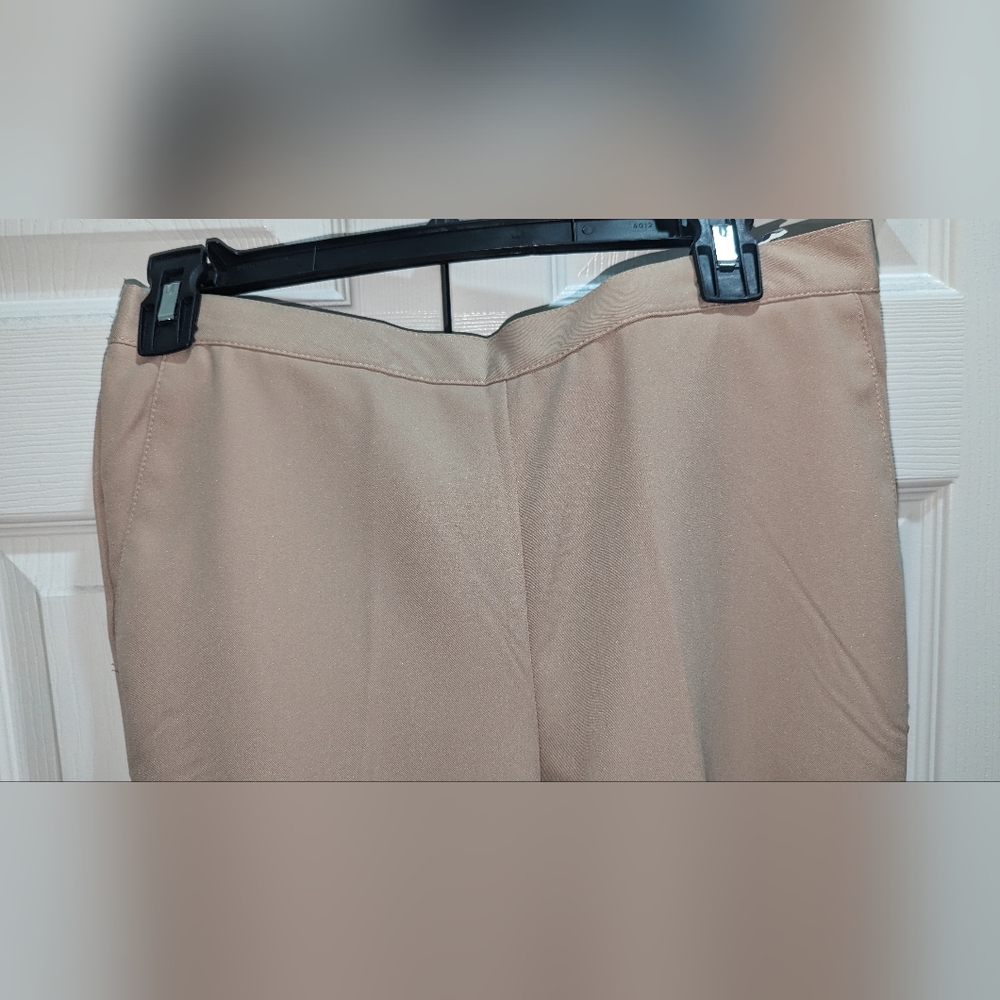 NWT,Alfred Dunner,khaki, classic fit,pullon pants- women's 6P,8P OR 14 petite - Picture 3 of 8